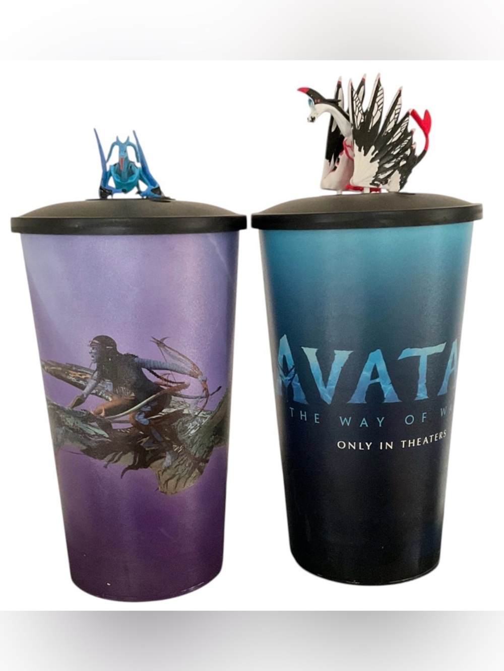 Avatar: The Way of Water Theater Cup with Character Toppers - Blue & Purple